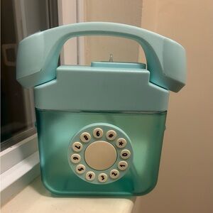 Retro Teal Rotary Phone Water Bottle